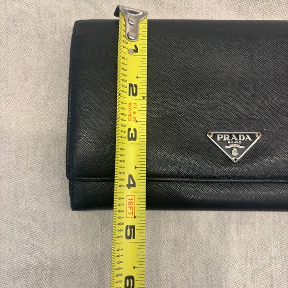 Prada Saffiano Leather Wallet - Black - Picture 11 of 13